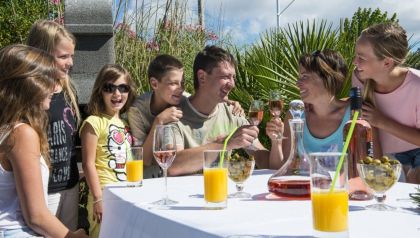 Terrasse en famille